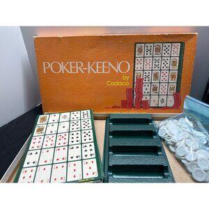 Vintage 1977  Poker-Keeno Game Set By Cadaco